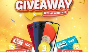 Giveaway Logo Baru WINCheez Berhadiah 3 Smartphone Android