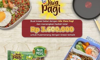 Kompetisi Kreasi Bekal Mie Jiwa Pagi Berhadiah Total 3,6 Juta