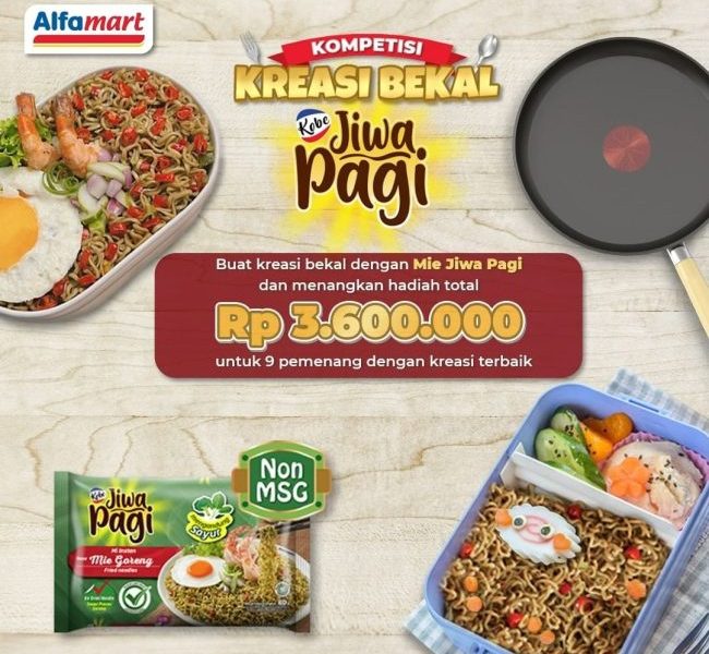 Kompetisi Kreasi Bekal Mie Jiwa Pagi Berhadiah Total 3,6 Juta