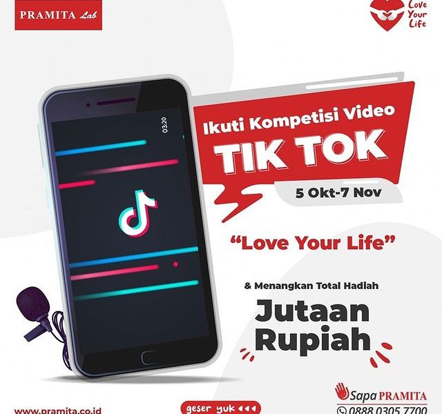 Kompetisi Video Tiktok HUT Pramita Lab Berhadiah Jutaan Rupiah