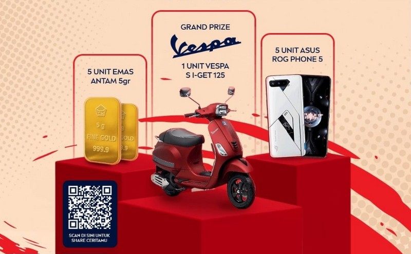 Kontes Cerita Lawan Habis Grand Prize Vespa S I-GET 125