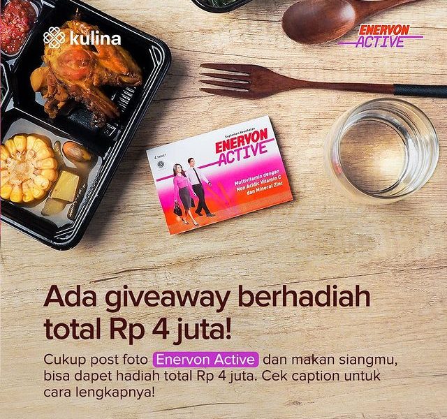 Kontes Foto Enervon Active x Kulina Berhadiah Total 4 Juta Rupiah