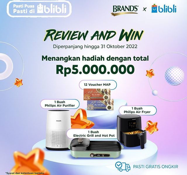 Kontes Review Brand's Blibli Berhadiah Total 5 Juta Rupiah