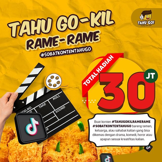 Kontes Tiktok Tahu Go-Kil Rame-Rame Total Hadiah 30 Juta Rupiah
