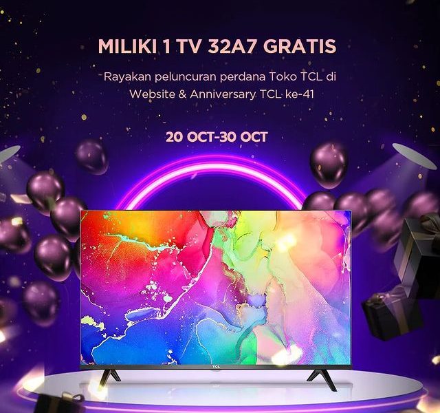 Kuis Launching Toko Online TCL Berhadiah TV Android 32A7