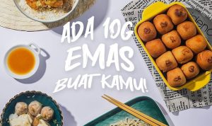 Kuis Makanan Favorit Grab Food Berhadiah Emas 10 Gram