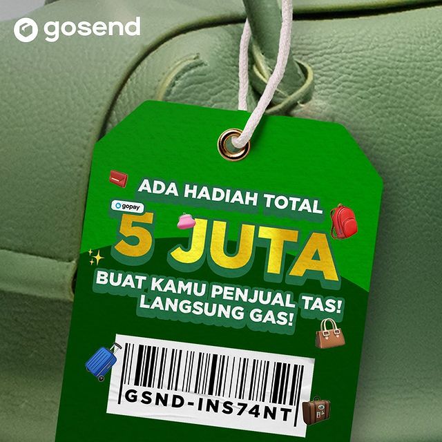 Kuis Promosiin Jualan Tas Berhadiah Gopay Total Rp 5 Juta