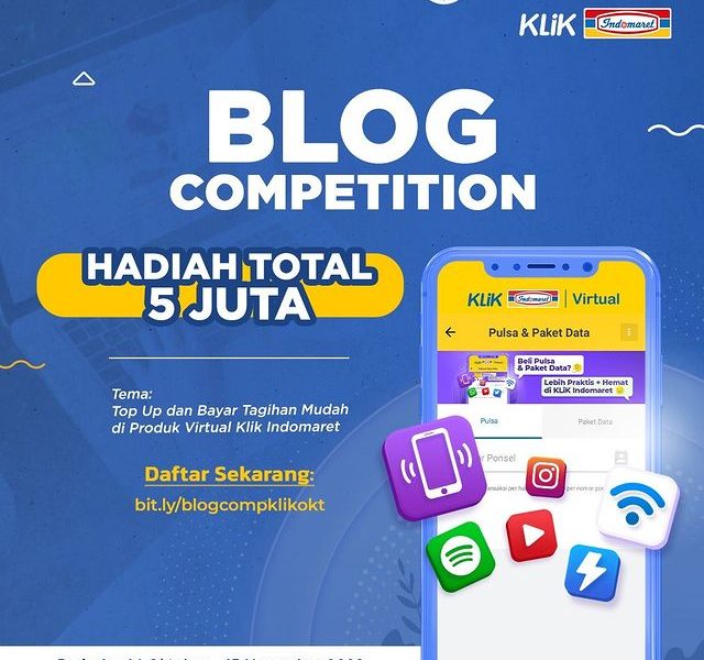 Lomba Blog Produk Virtual Klik Indomaret Total Hadiah 5 Juta