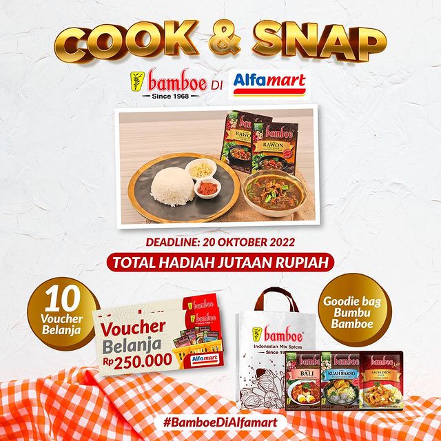 Lomba Cook & Snap Bamboe Berhadiah Voucher Total 2,5 Juta