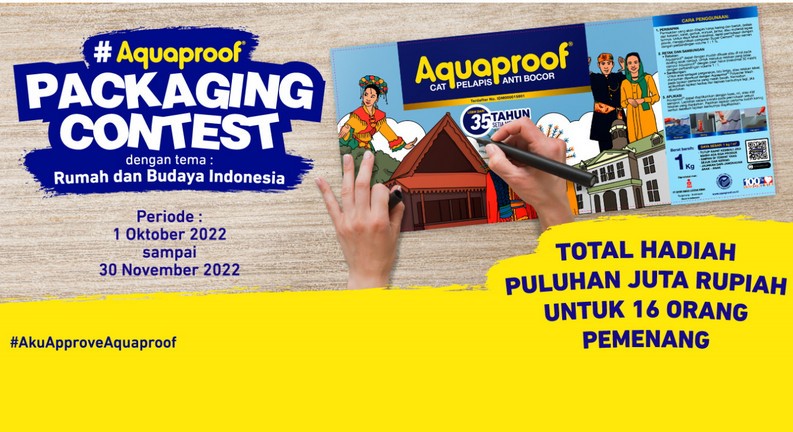 Lomba Desain Aquaproof Berhadiah Total 37 Juta Rupiah