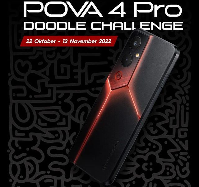 Lomba Doodle Berhadiah HP Gaming Tecno Pova 4 Series
