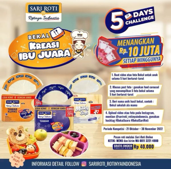 Lomba Kreasi Bekal Ibu Juara Berhadiah 10 Juta Setiap Minggu