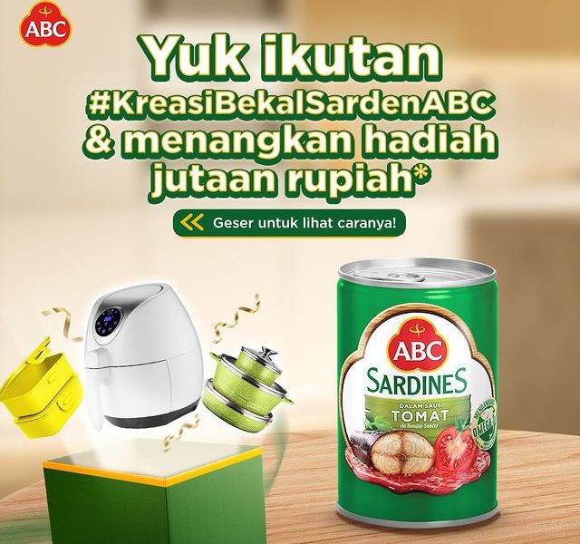 Lomba Kreasi Bekal Sarden ABC Berhadiah Air Fryer, Alat Masak, dll