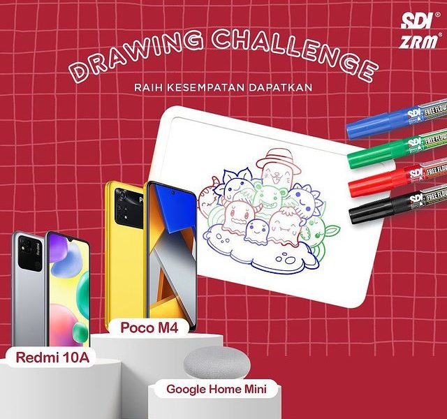 Lomba Menggambar SDI ZRM Berhadiah POCO M4, Redmi 10A