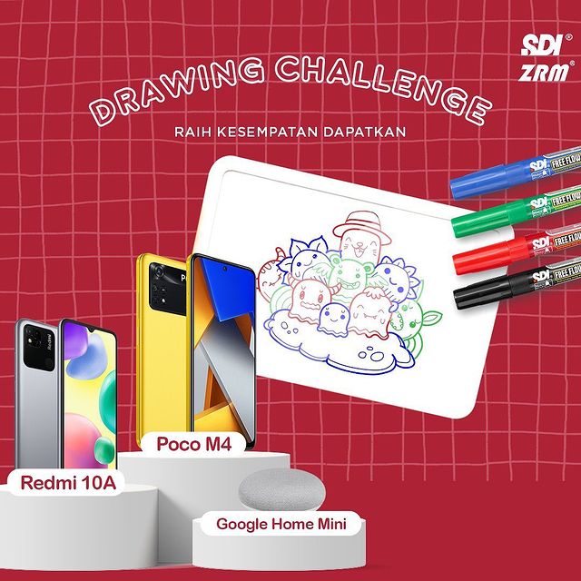 Lomba Menggambar SDI ZRM Berhadiah POCO M4, Redmi 10A