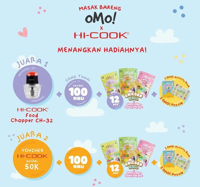 Masak Bareng Omo! Berhadiah Food Chopper, Uang, Voucher, dll