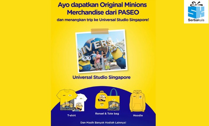 Promo Poin Paseo x Minions Berhadiah Trip ke Universal Studio