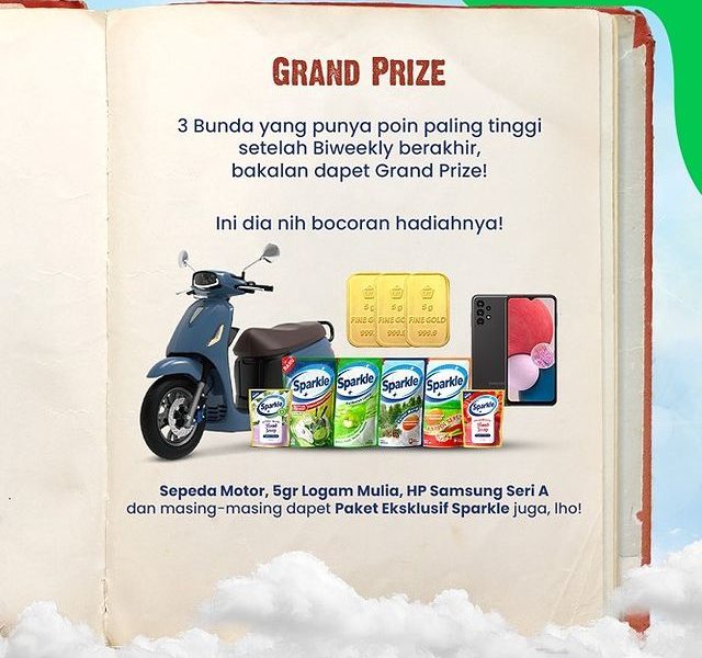 Promo Poin Sparkle Berhadiah Motor, Emas LM, Air Fryer, dll