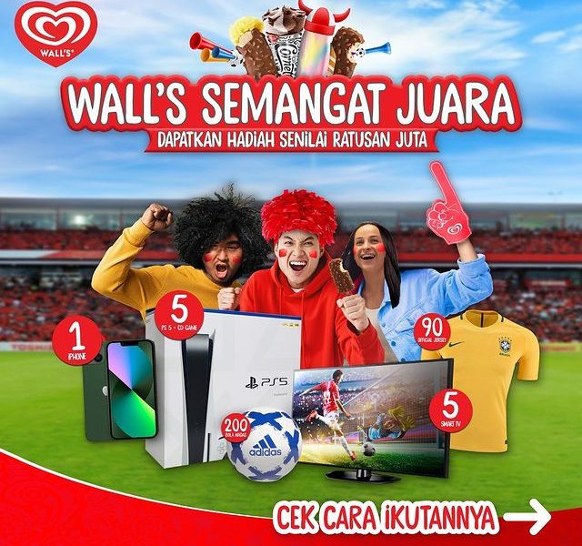 Promo Wall's Semangat Juara Berhadiah PS 5, Smart TV, iPhone