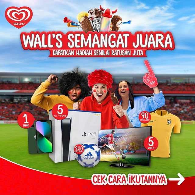 Promo Wall's Semangat Juara Berhadiah PS 5, Smart TV, iPhone 