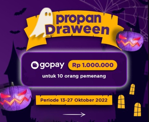 Propan Draween Giveaway Berhadiah Gopay Total 1 Juta