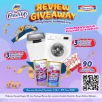 Review Giveaway Attack Fresh Up Berhadiah 6 unit Mesin Cuci