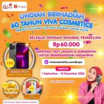 Undian 60 Tahun Viva Cosmetics Hadiah iPhone 13 Pro, Emas, dll