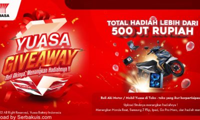 Undian Aki Yuasa Giveaway Berhadiah Total 500 Juta Rupiah++