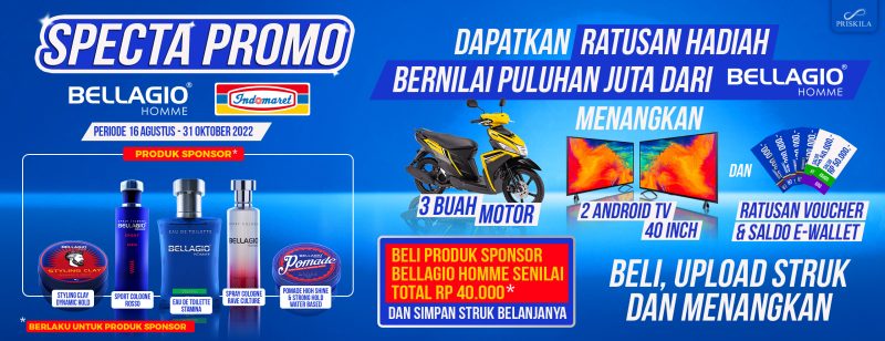 Undian Bellagio Homme Specta Promo Berhadiah Ratusan Juta