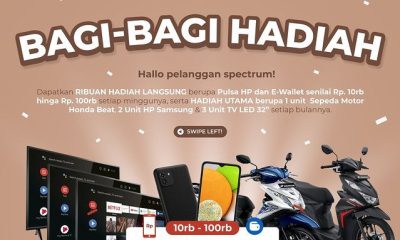 Undian Spectrum Bagi-Bagi Hadiah Honda Beat, HP, TV Setiap Bulan