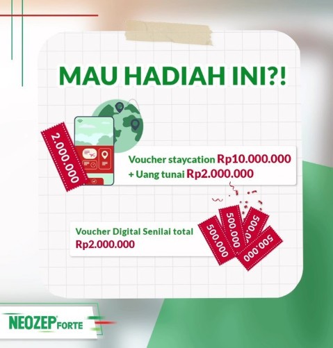 Bonus Akhir Tahun Neozep Berhadiah Total Belasan Juta Rupiah
