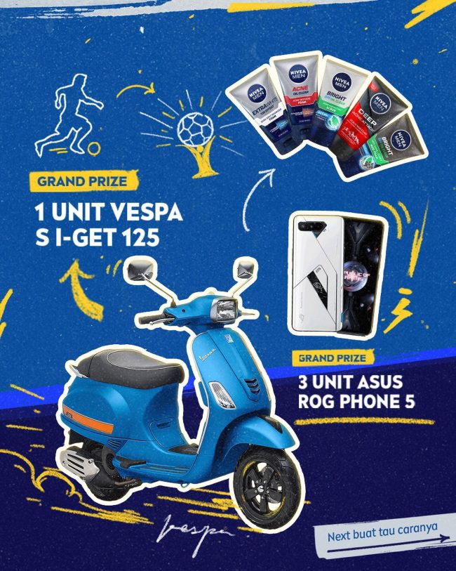 Challenge Dukung & Menang Berhadiah VESPA S I-GET 125