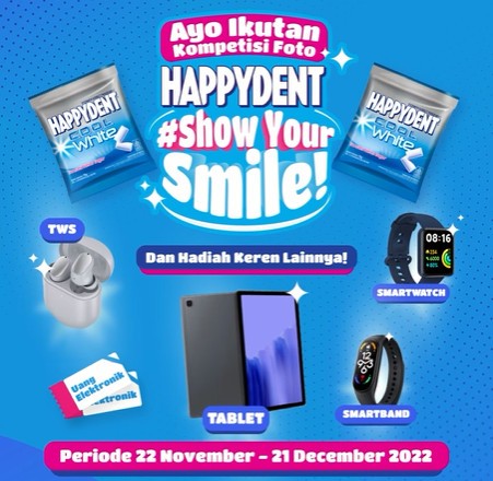 Happydent Show Your Smile Berhadiah Jutaan Rupiah