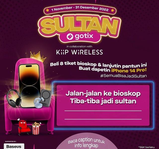 Kuis Cerita Sultan Gotix Berhadiah iPhone 14 Pro & Produk