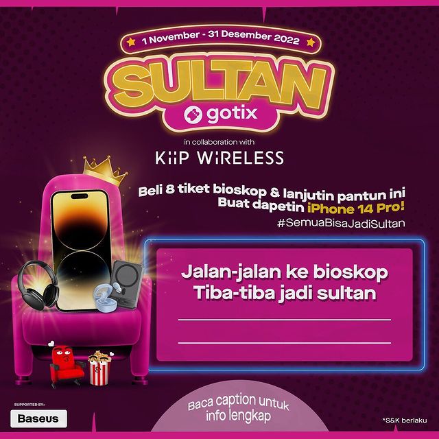 Kuis Cerita Sultan Gotix Berhadiah iPhone 14 Pro & Produk