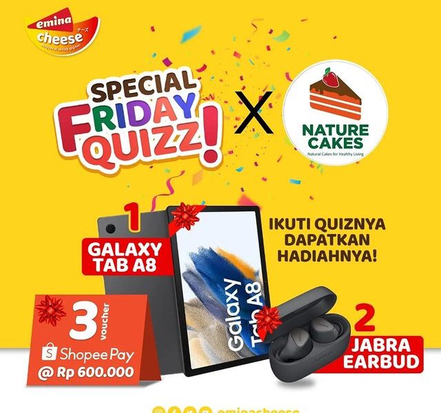 Kuis Special Friday Berhadiah Samsung Tab A8, Earbuds, dll