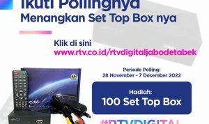 Kuis Survey Siaran Digital RTV Berhadiah 100 STB Gratis