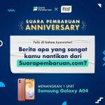 Kuis Ultah Suara Pembaruan Berhadiah SAMSUNG Galaxy A04