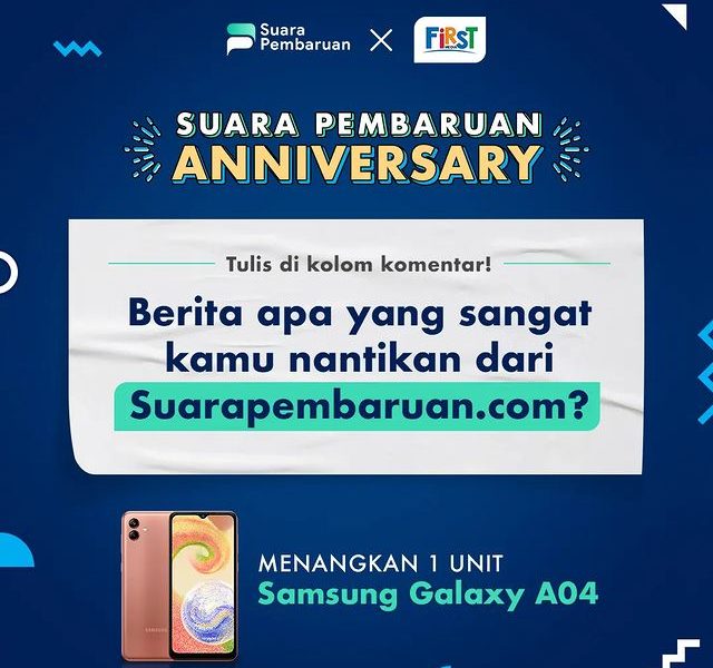 Kuis Ultah Suara Pembaruan Berhadiah SAMSUNG Galaxy A04