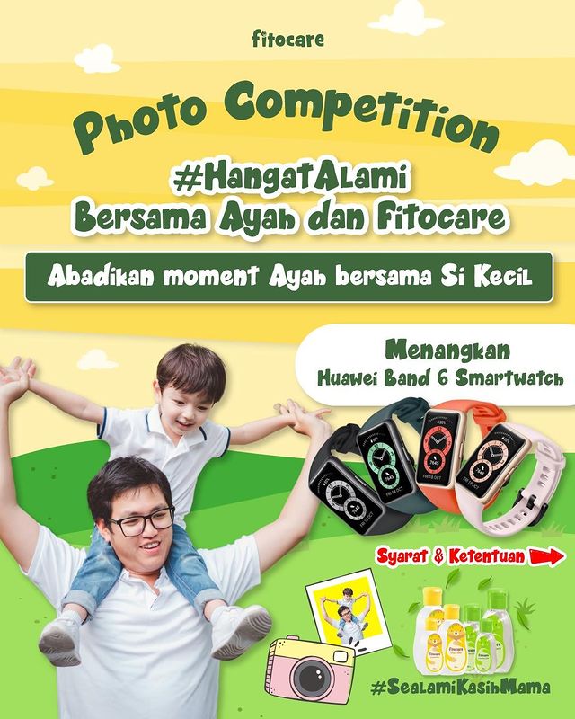 Lomba Foto Hangat Alami Fitocare Berhadiah 5 unit Huawei Band 6