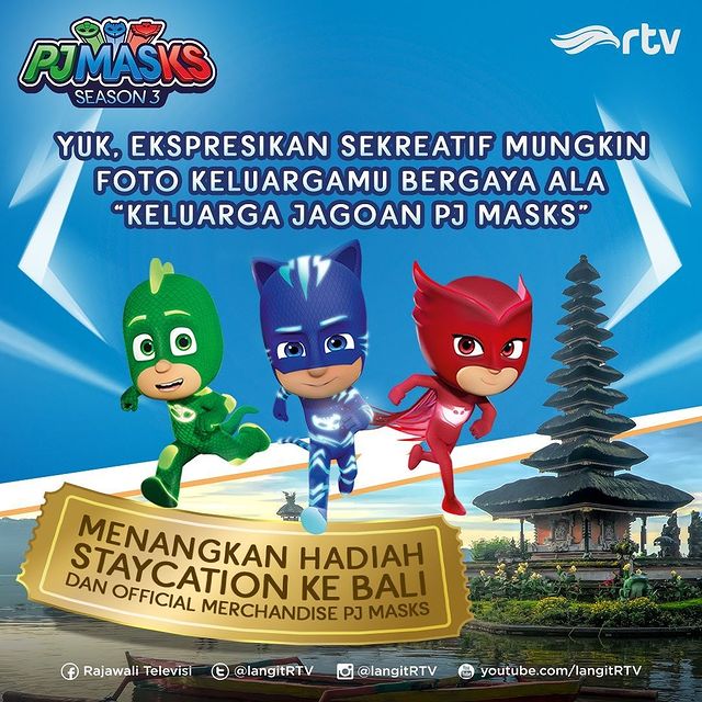 Lomba Foto Keluarga PJ Masks Berhadiah Staycation ke Bali