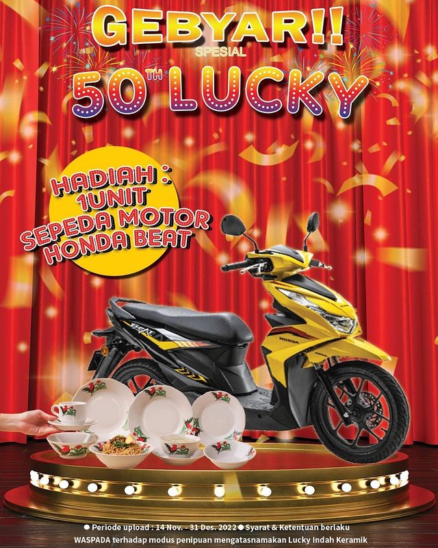 Lomba Foto Penjual Produk Lucky Berhadiah 1 unit Honda Beat