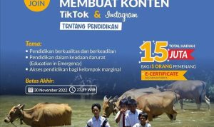 Lomba Konten Tentang Pendidikan Berhadiah Total 15 Juta Rupiah