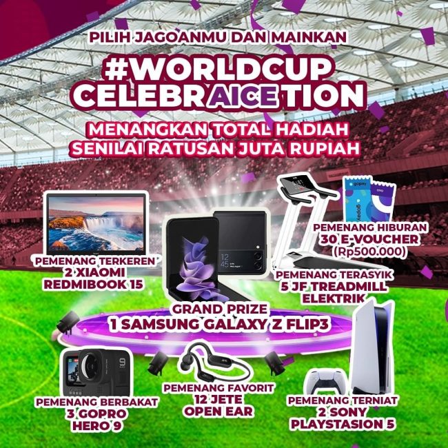 Lomba Tiktok Piala Dunia Aice Berhadiah Total Puluhan Juta Rupiah