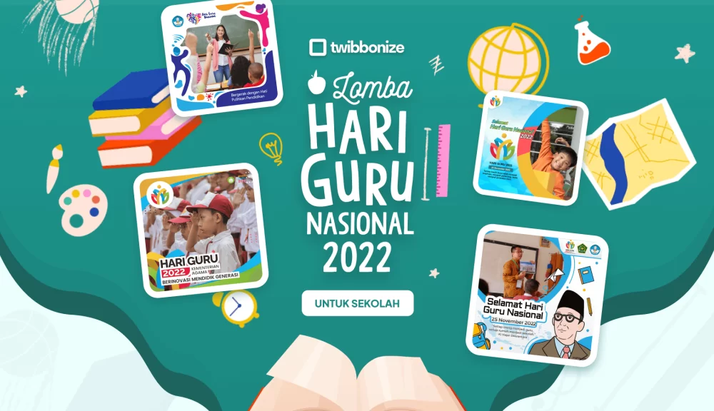 Lomba Twibbon Hari Guru Berhadiah Dana Pendidikan Total 5 Juta