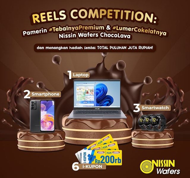 Lomba Video Nissin Wafers Choco Lava Berhadiah Laptop, Hp, dll