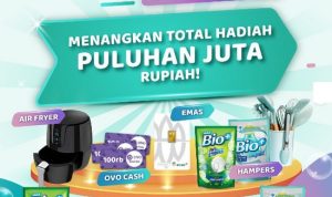 Lomba Video Nyuci Pakai Bio+ Berhadiah Air Fryer, Emas, dll