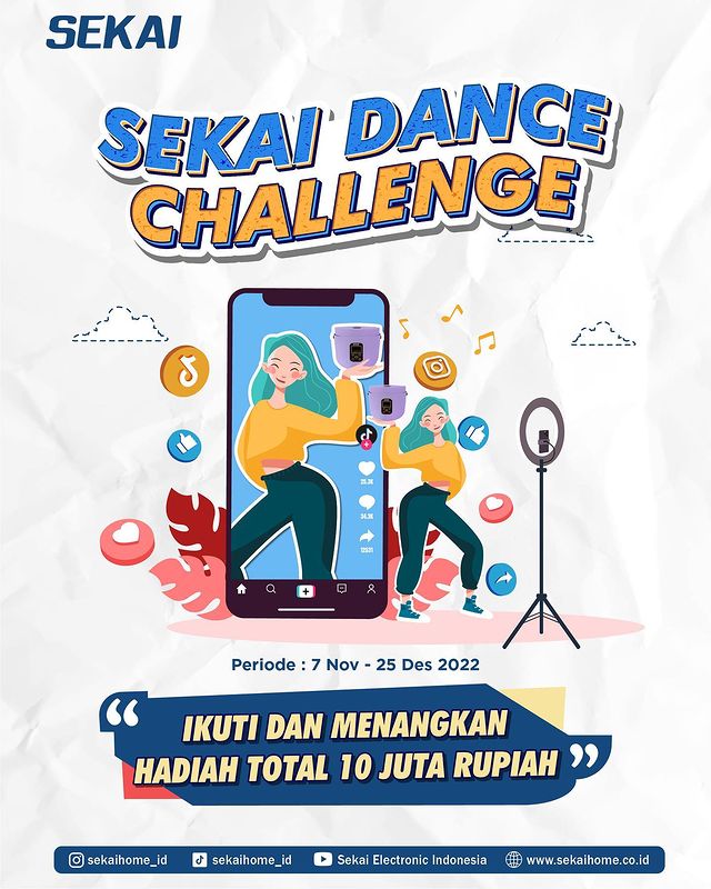 Sekai Dance Challenge Berhadiah Total 10 Juta Rupiah