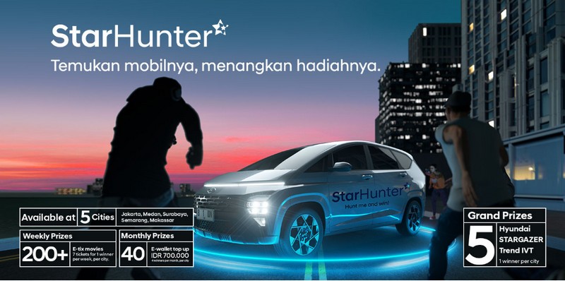 StarHunter Challenge Berhadiah Utama 5 Mobil Hyundai Stargazer