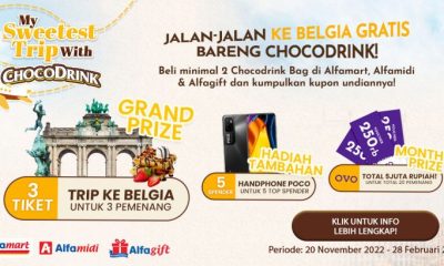 Undian Chocodrink Berhadiah Paket Liburan ke Belgia, HP & OVO